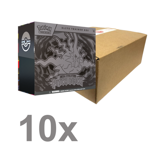 Pokémon Pitch Black Elite Trainer Box Case - Mega Evolutions 5