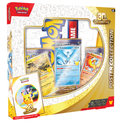 Pokémon TCG 30th Celebration Poster Collection product packaging