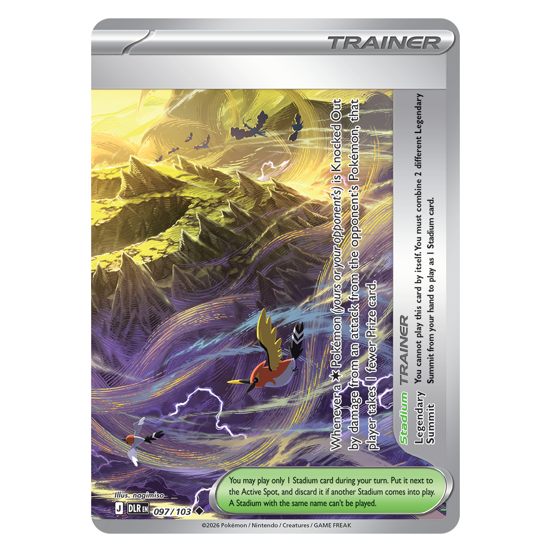 Pokémon TCG Mega Evolution Delta Reign Legendary Summit card artwork, image 2