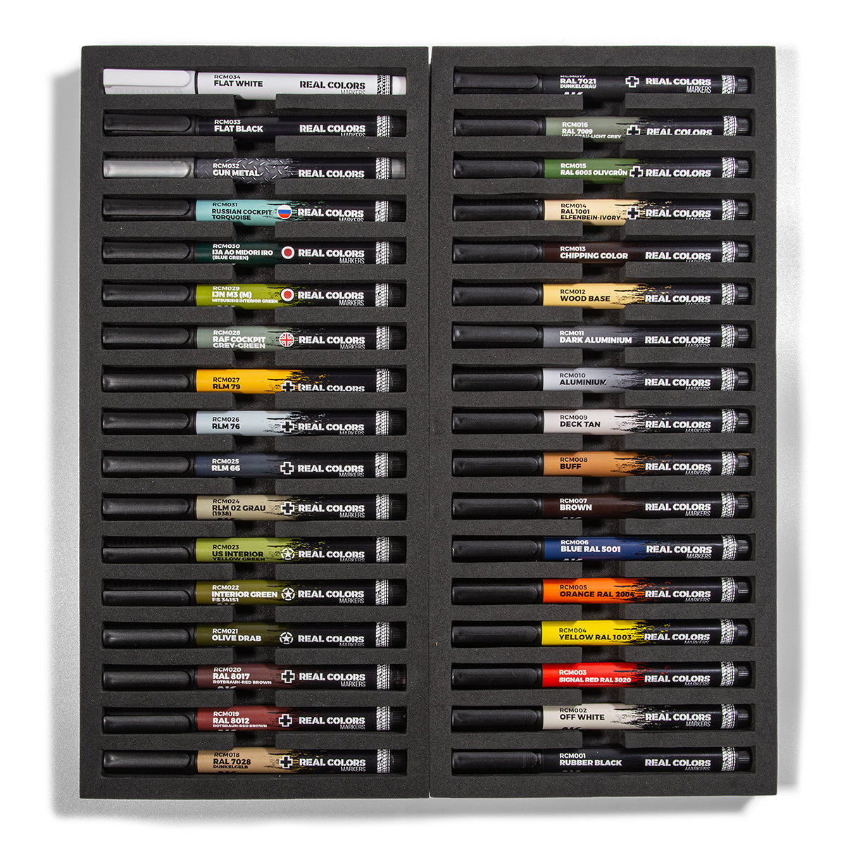 AK-Interactive: Real Colors Markers: : Real Colors Markers Box Set (34 Markers)