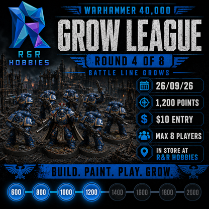 R&R Hobbies 40k Grow League - Round 2 - 800 points