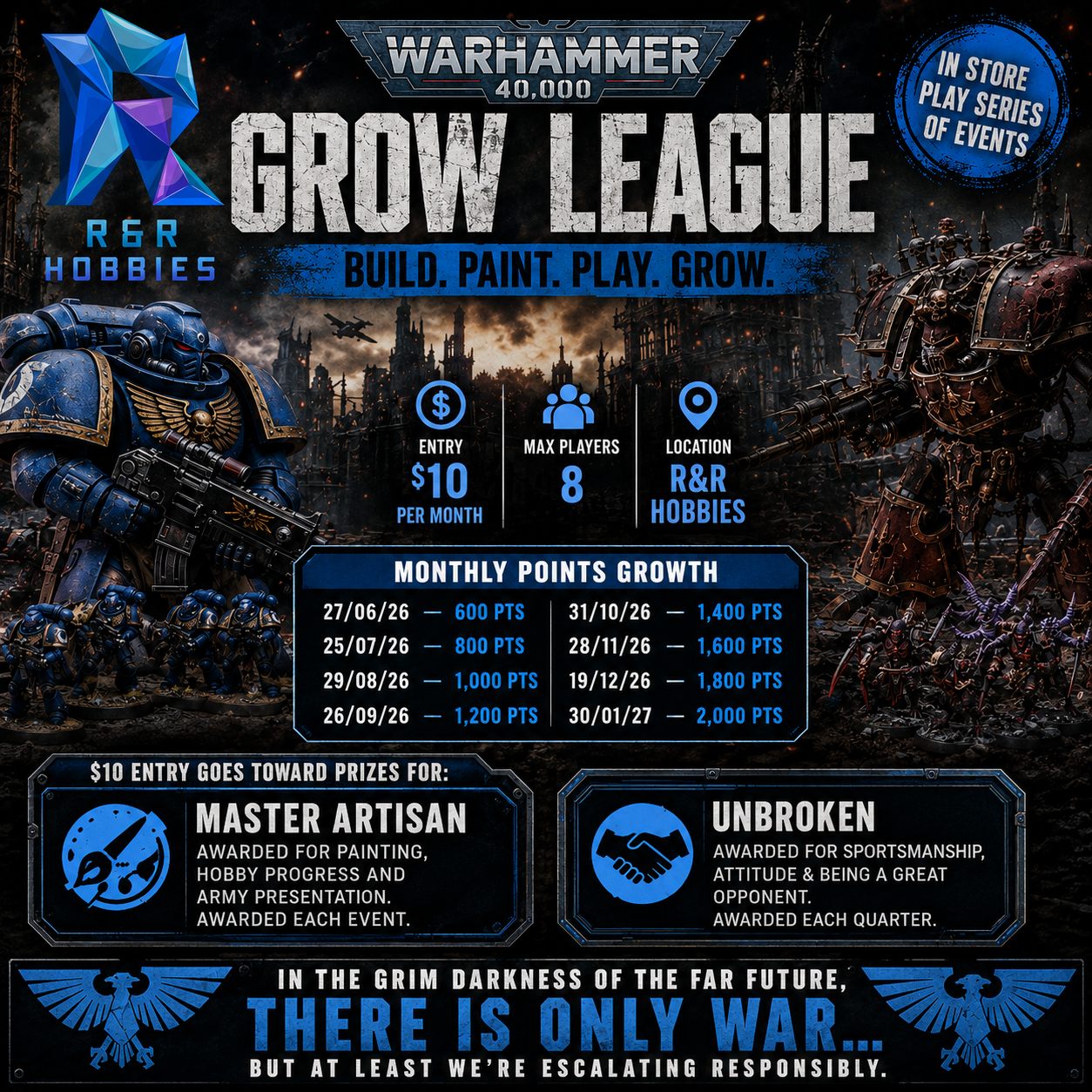 R&R Hobbies 40k Grow League