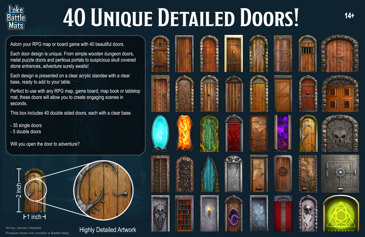Big Box of Dungeon Doors rear cover