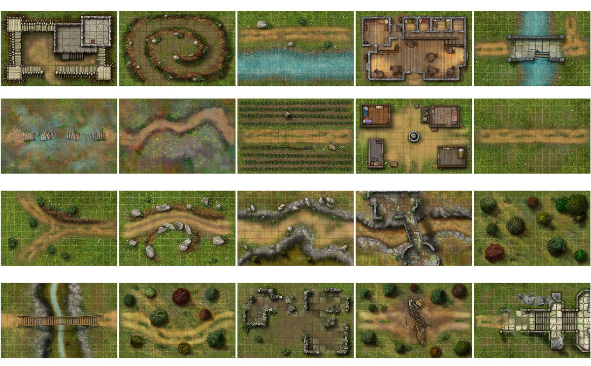 The Long Road RPG Toolbox complete modular map collection