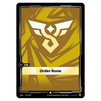 Riftbound League of Legends TCG Rune Order
