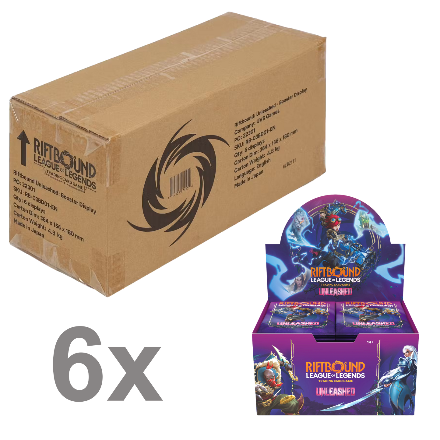 riftbound unleashed booster box case