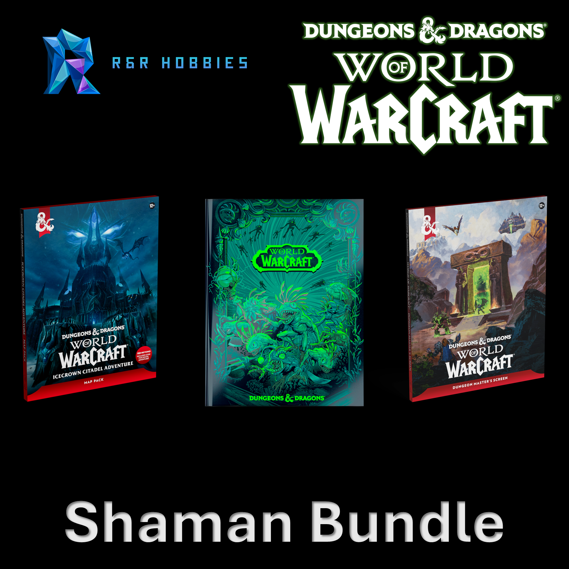 Shop D&D World Of Warcraft Products at R&R Hobbies Alt Cover DM Screen and Map Pack