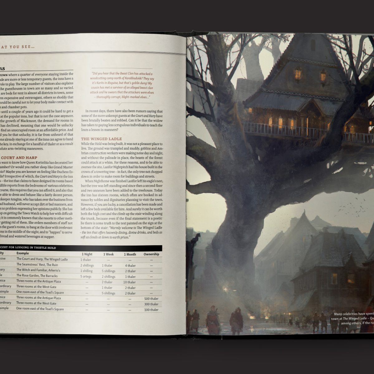 Ruins of Symbaroum 5E, The World of Symbaroum interior page spread 1 to 2