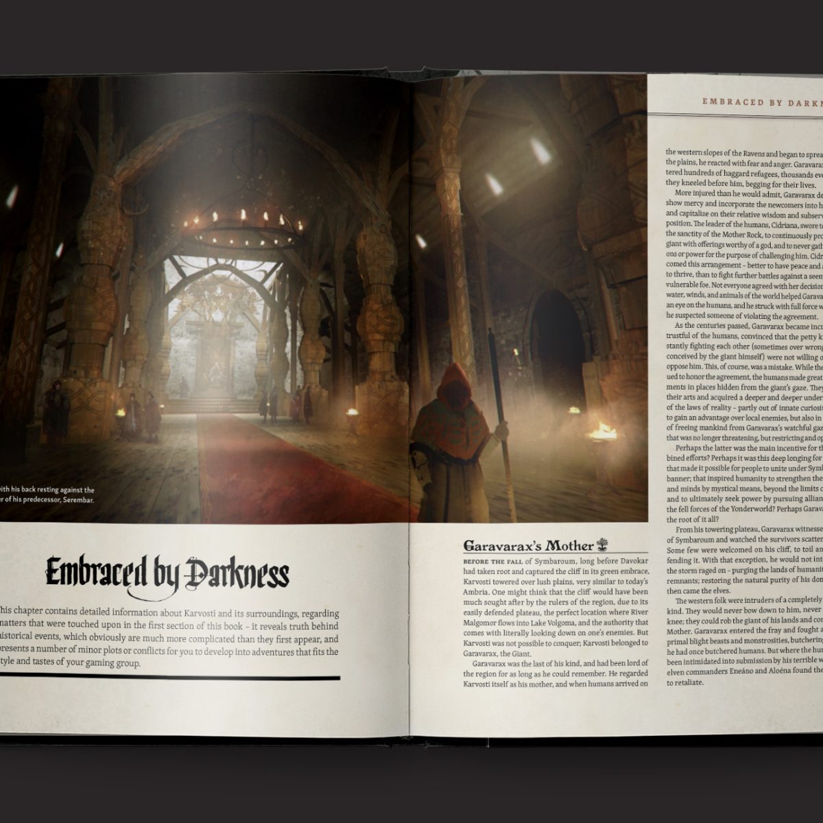 Ruins of Symbaroum 5E, The World of Symbaroum interior page spread 5 to 2