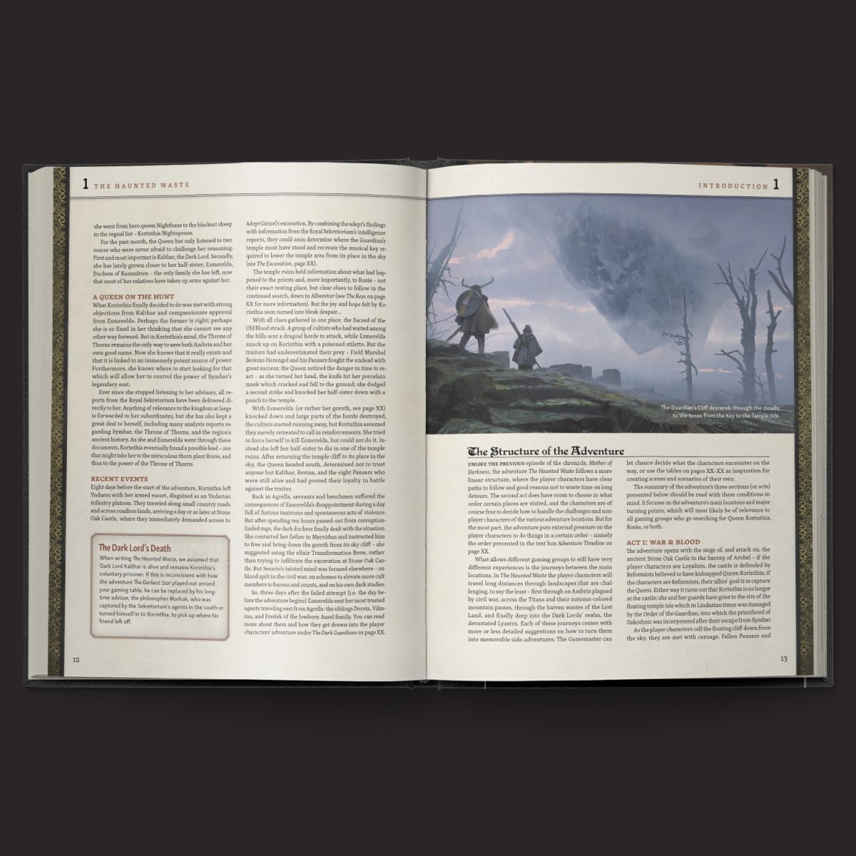 The Throne of Thorns III Haunted Waste interior spread
