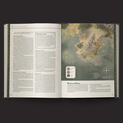 The Throne of Thorns III terrain map interior spread