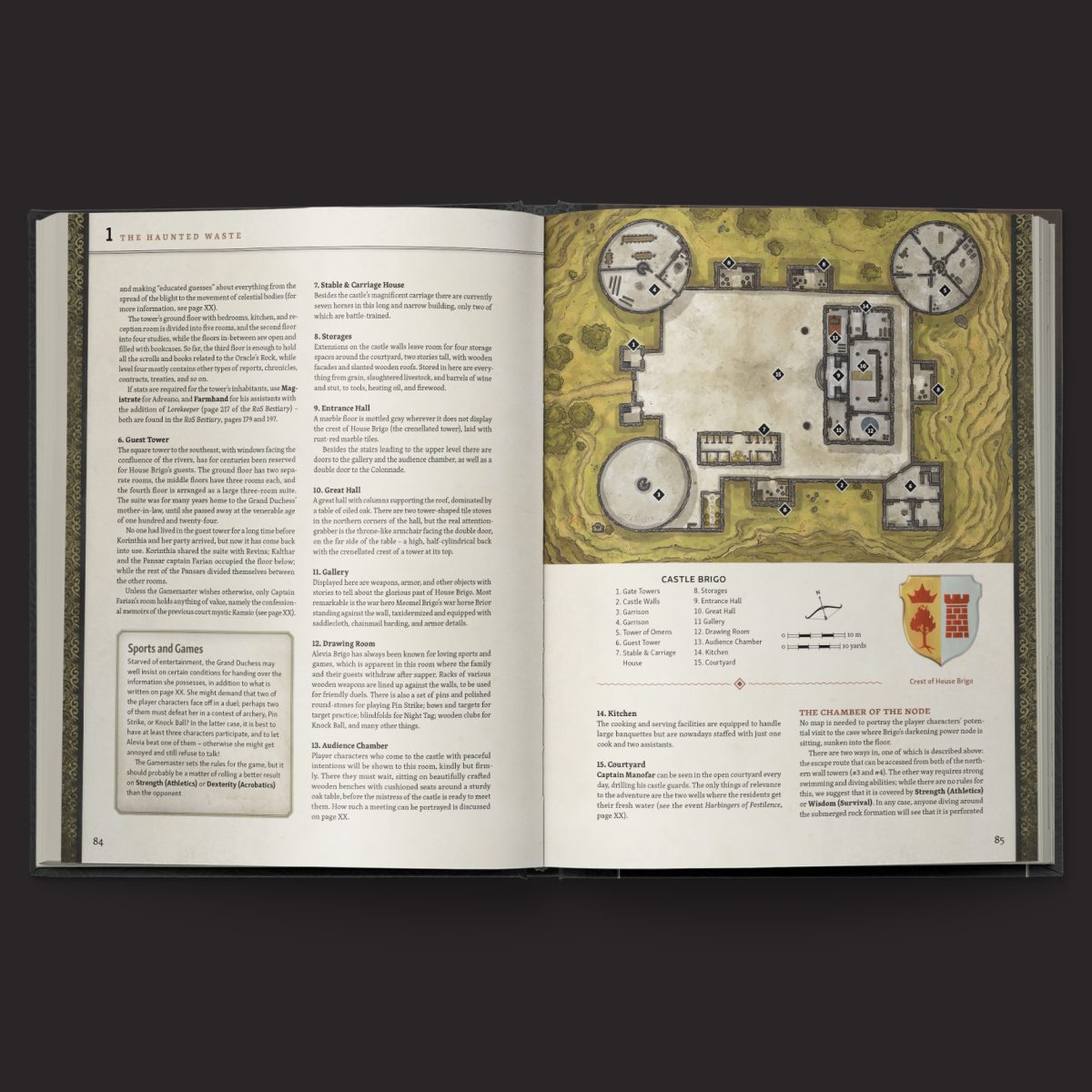 The Throne of Thorns III location map interior spread