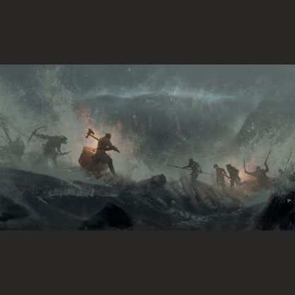 The Throne of Thorns III storm battle artwork