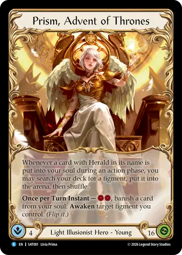 Prism Advent of Thrones card artwork from Flesh and Blood