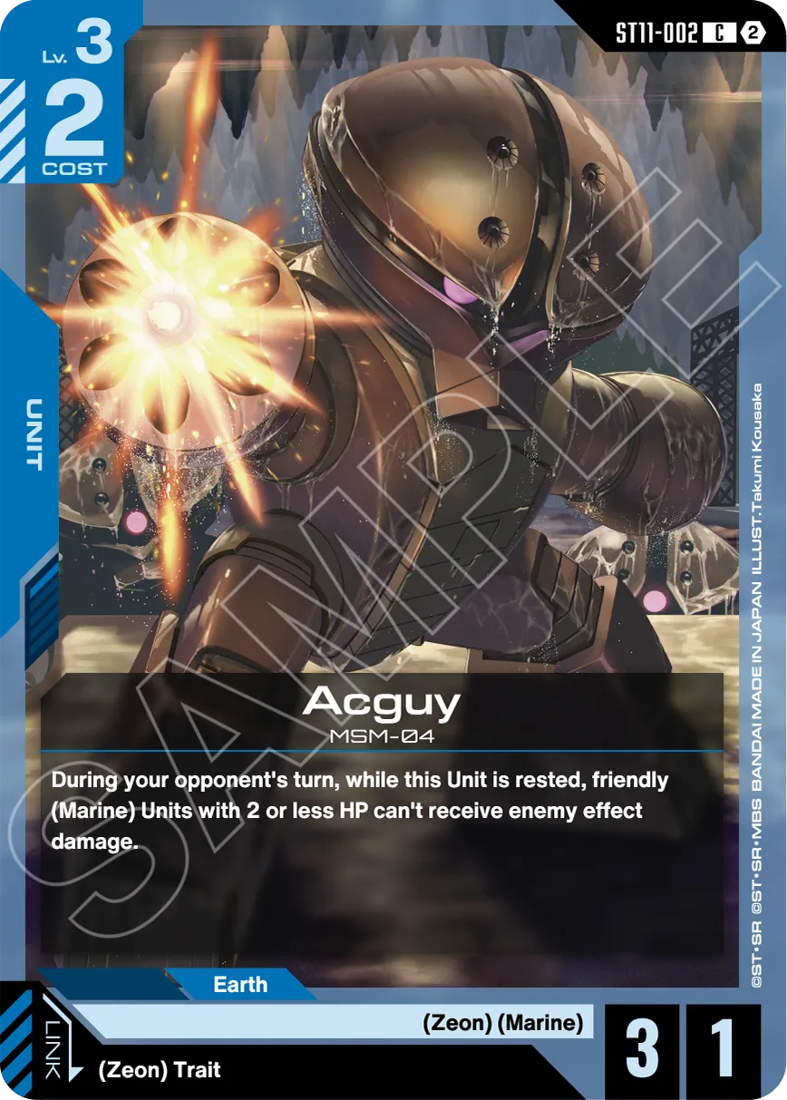 Aquatic Assault ST11 sample card 2