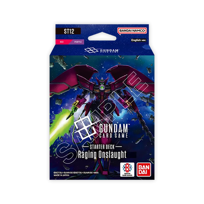 Gundam Card Game Raging Onslaught [ST12] starter deck box