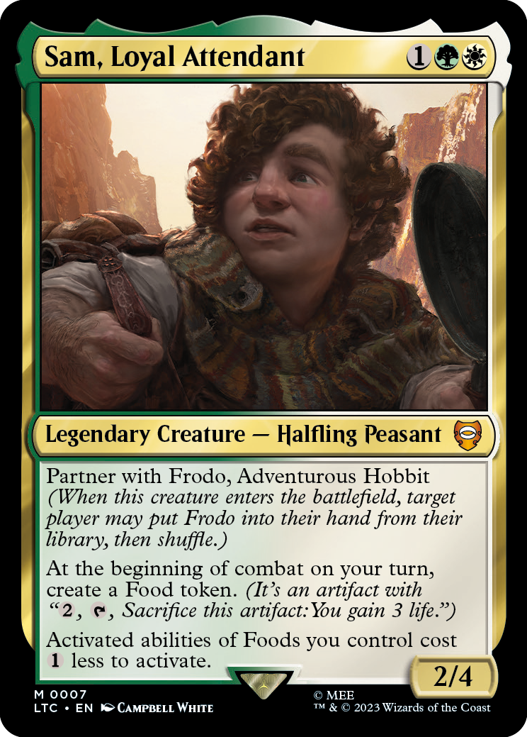 MTG Lord of the Rings Sam Loyal Attendant
