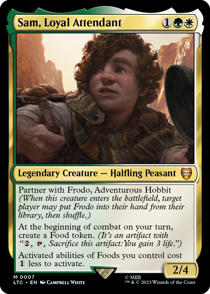 MTG Lord of the Rings Sam Loyal Attendant