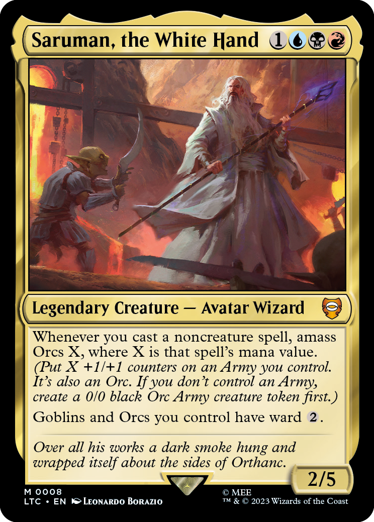 MTG Lord of the Rings Saruman White Hand