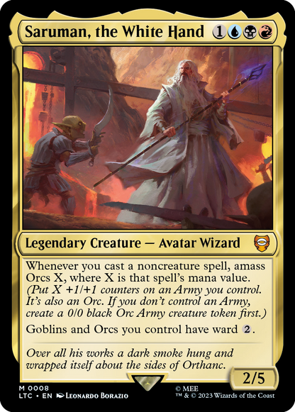 MTG Lord of the Rings Saruman White Hand