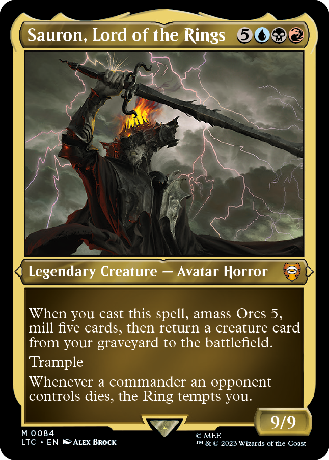 MTG Lord of the Rings Sauron Lord of the Rings