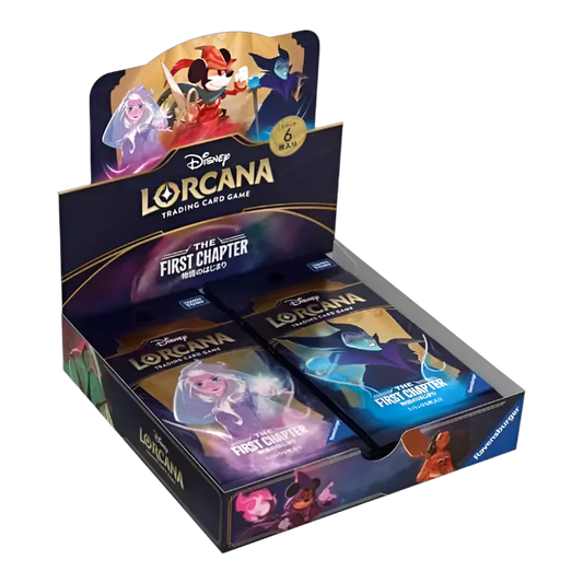 Disney Lorcana Japanese booster box
The First Chapter Japanese Disney Lorcana display