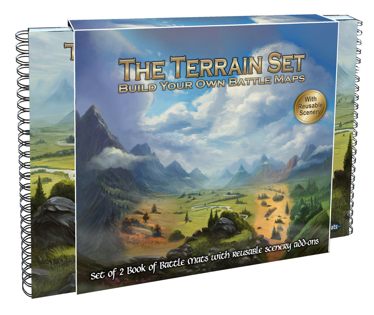 Loke Terrain Set slipcase and battle map books