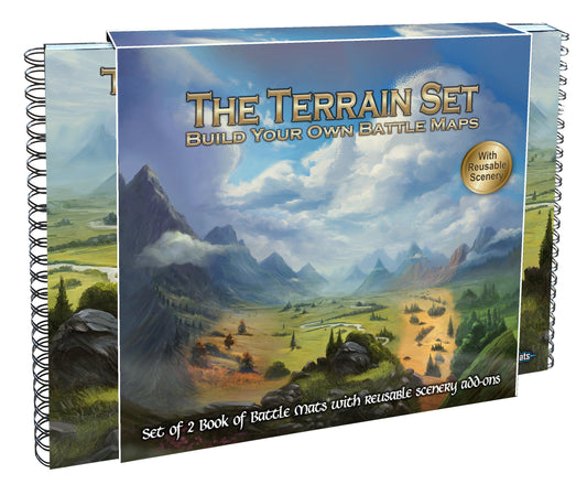 Loke Terrain Set slipcase and battle map books