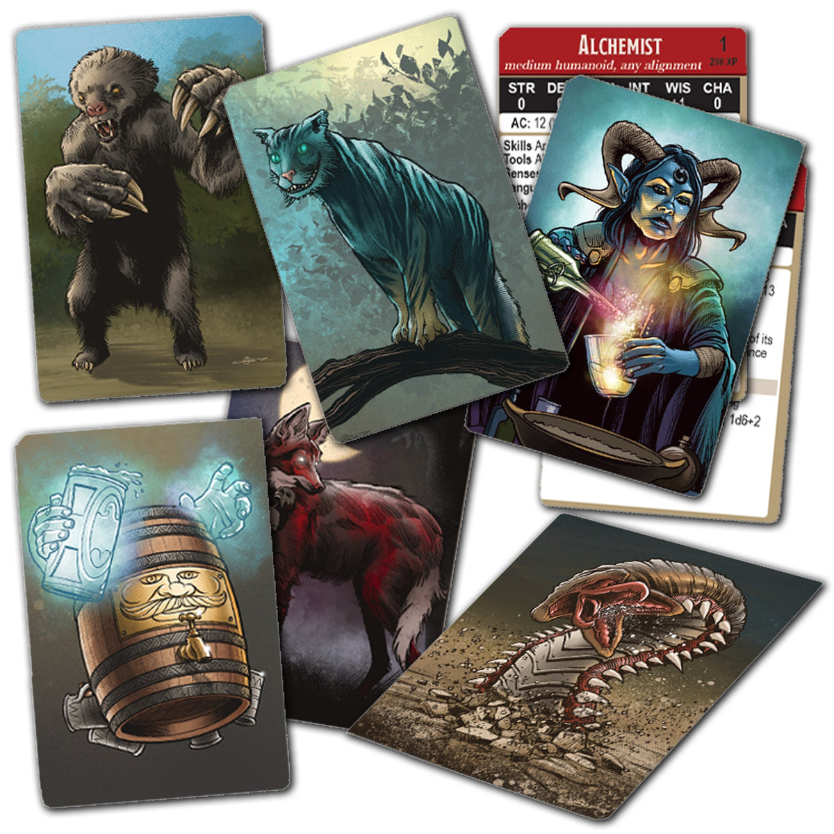 The Long Road RPG Toolbox monster and NPC cards
