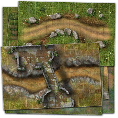 The Long Road RPG Toolbox fold-out battle maps