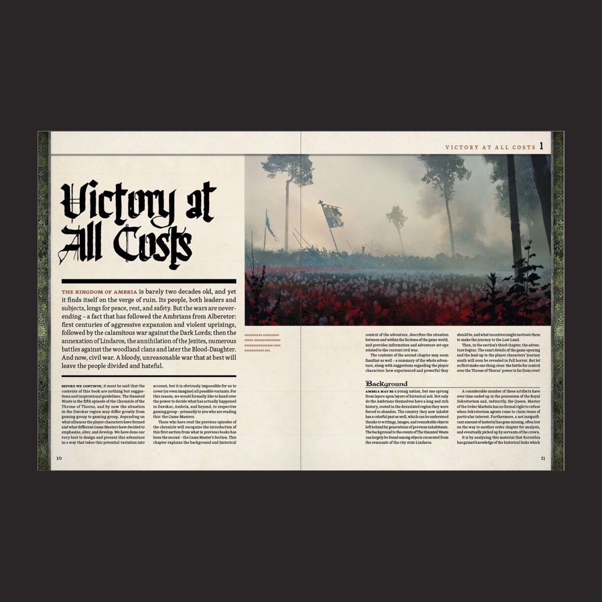 Symbaroum Alberetor The Haunted Waste interior spread