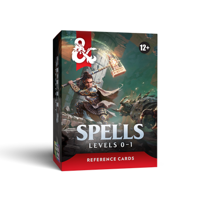 D&D Reference Cards Spells Levels 0 to 1