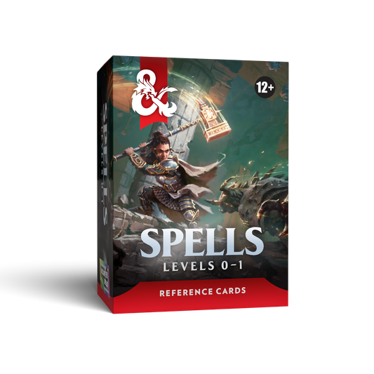 D&D Reference Cards Spells Levels 0 to 1