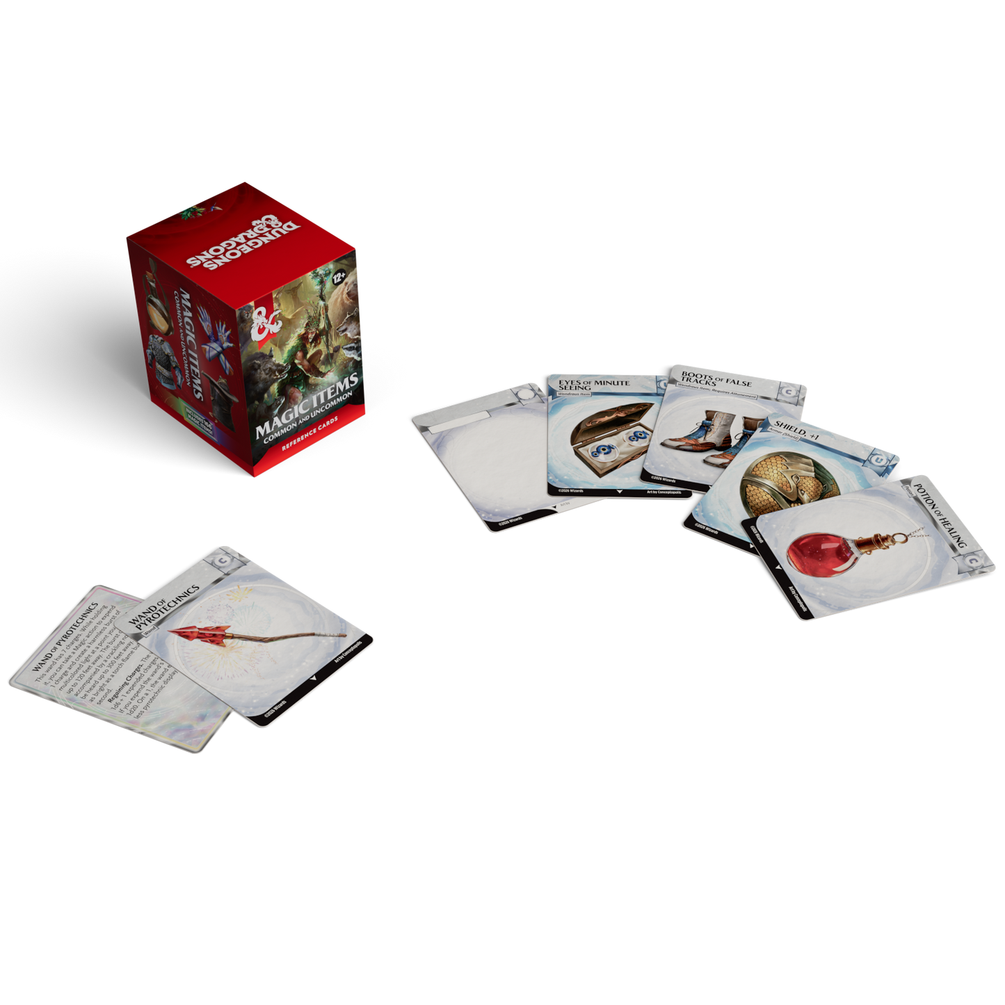 D&D magic item reference cards for Dungeon Masters