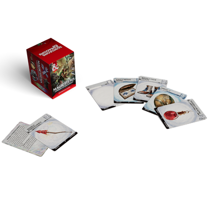 D&D magic item reference cards for Dungeon Masters