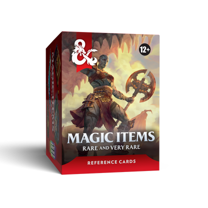 D&D Reference Cards Magic Items Rare and Very Rare