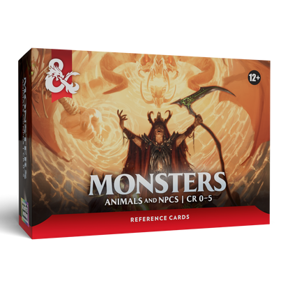 D&D Reference Cards Monsters Animals and NPCs