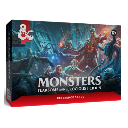 D&D Reference Cards Monsters Fearsome and Ferocious