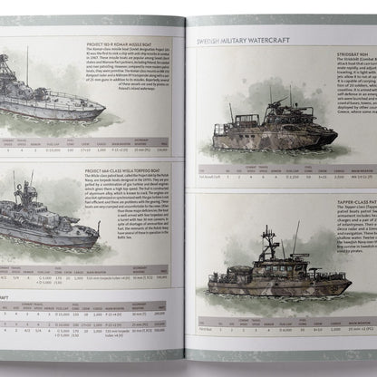 Twilight 2000 RPG, Hostile Waters interior rules and artwork spread 1