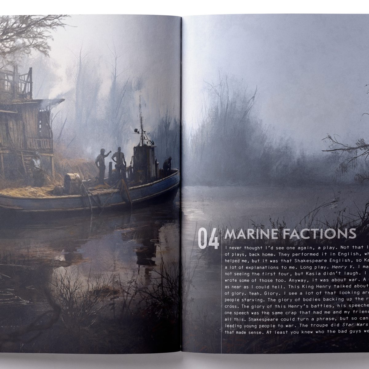 Twilight 2000 RPG, Hostile Waters interior rules and artwork spread 3