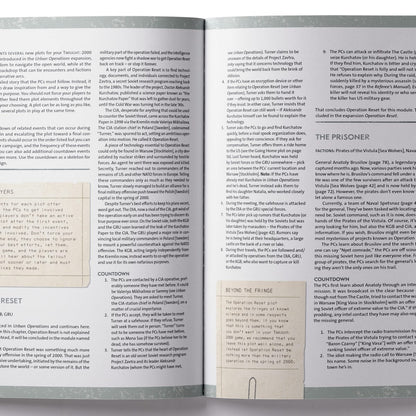 Twilight 2000 RPG, Hostile Waters interior rules and artwork spread 4