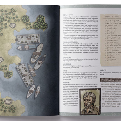 Twilight 2000 RPG, Hostile Waters interior rules and artwork spread 5