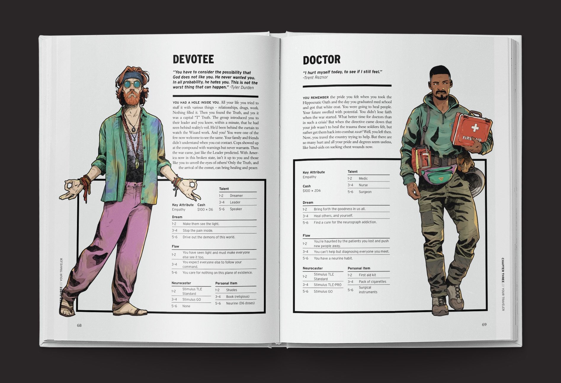 The Electric State core rulebook interior spread 3