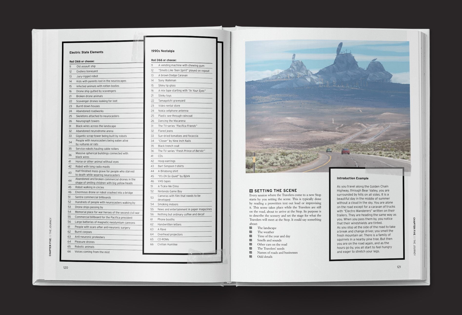 The Electric State core rulebook interior spread 5