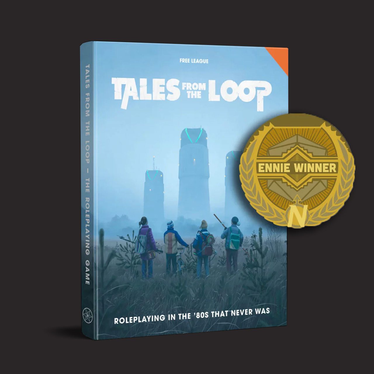 Tales from the Loop RPG front cover and product presentation