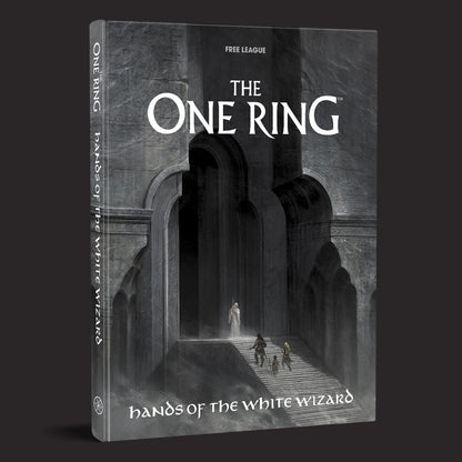 The One Ring RPG, Hands of the White Wizard front cover and product presentation