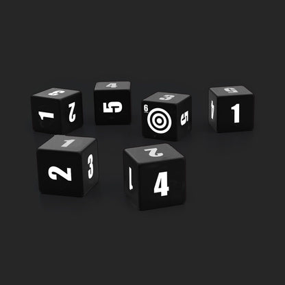 The Walking Dead Universe RPG, Starter Set engraved custom dice set