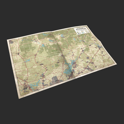 The Walking Dead Universe RPG, Starter Set illustrated game map view 7