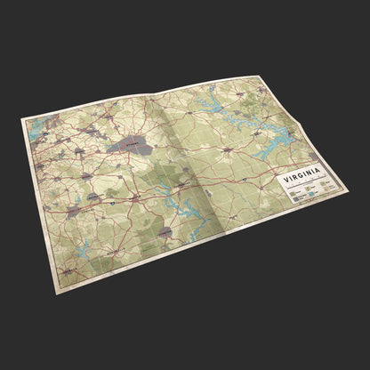 The Walking Dead Universe RPG, Starter Set illustrated game map