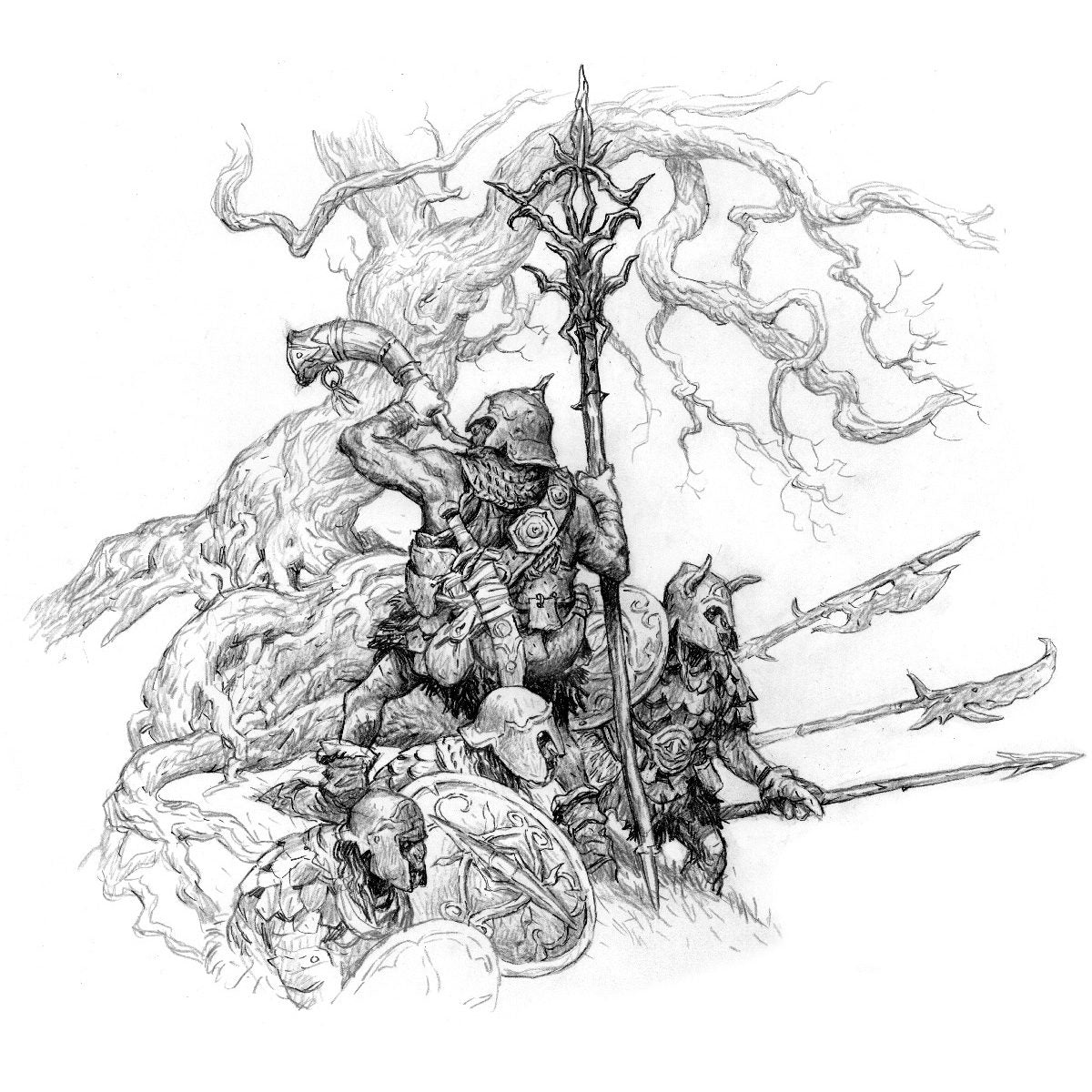 The Lord of the Rings RPG 5e, Core Rulebook orc encounter artwork